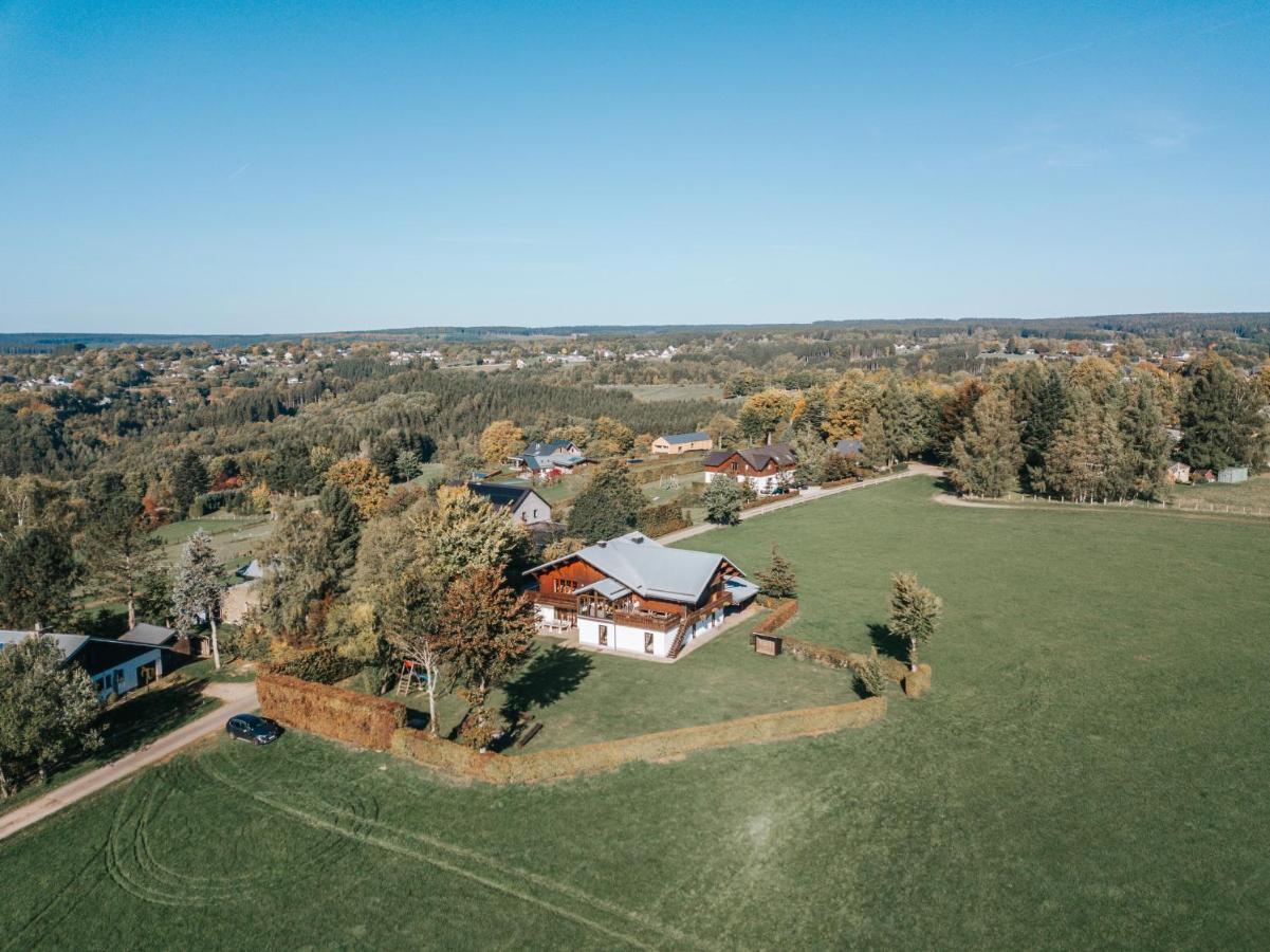 Le Gagnage 31 Pers- Malmedy, Rustique, Vue, Wellness Villa Exteriör bild